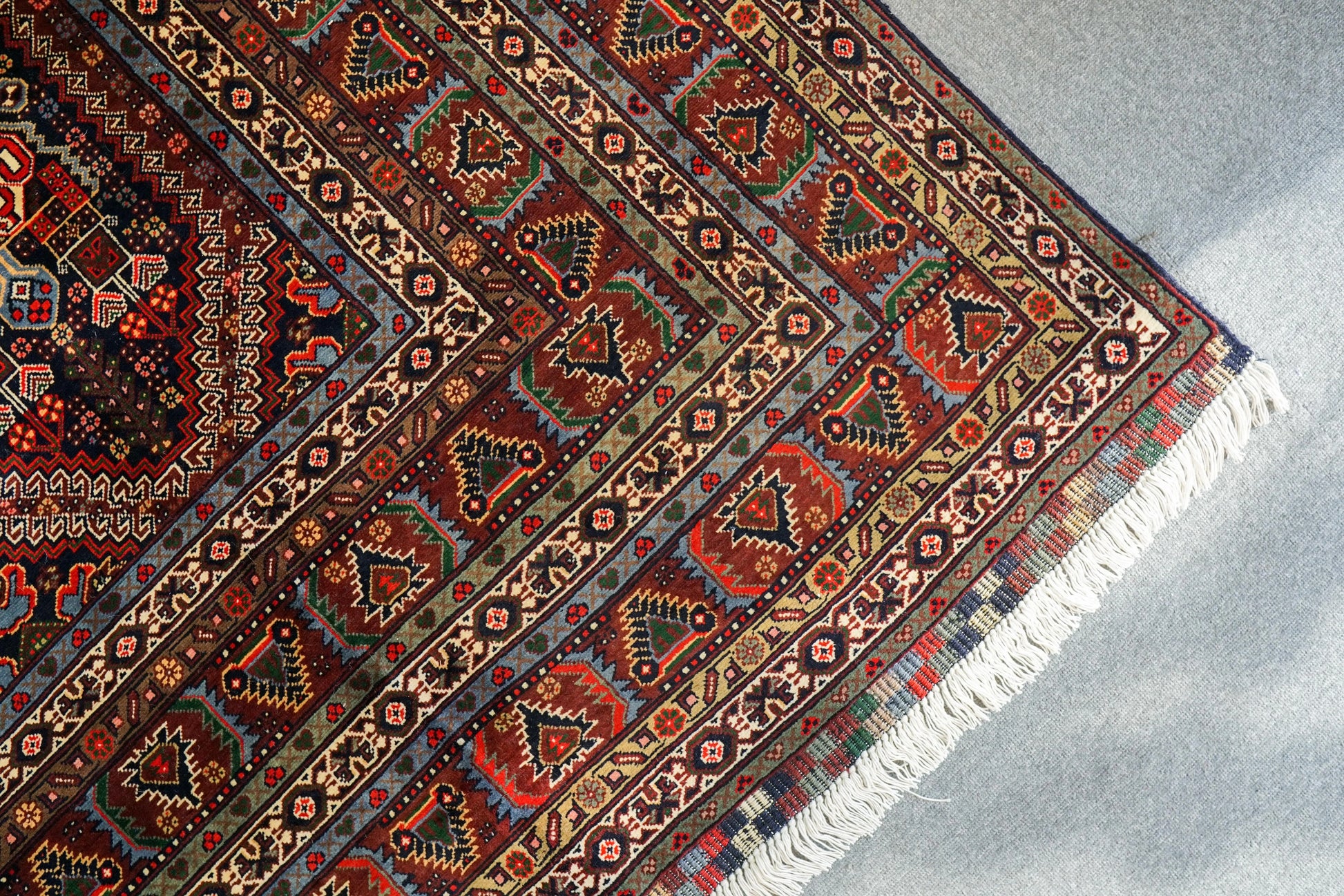 295×195cm アフガニスタン トルクメン　手織り絨毯　 トライバルラグ Decorworks