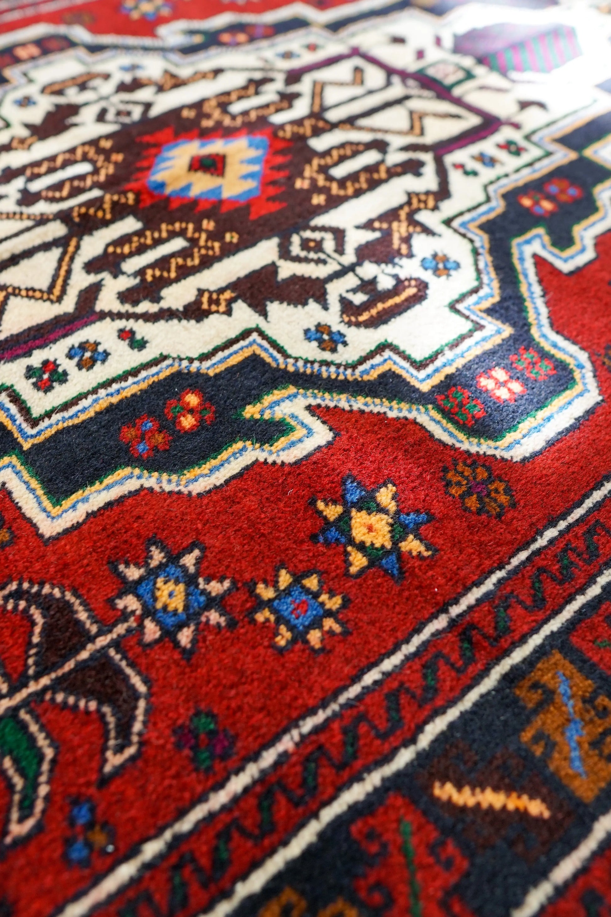 163×95cm ペルシャ 絨毯 バルーチ 手織り トライバルラグ Decorworks