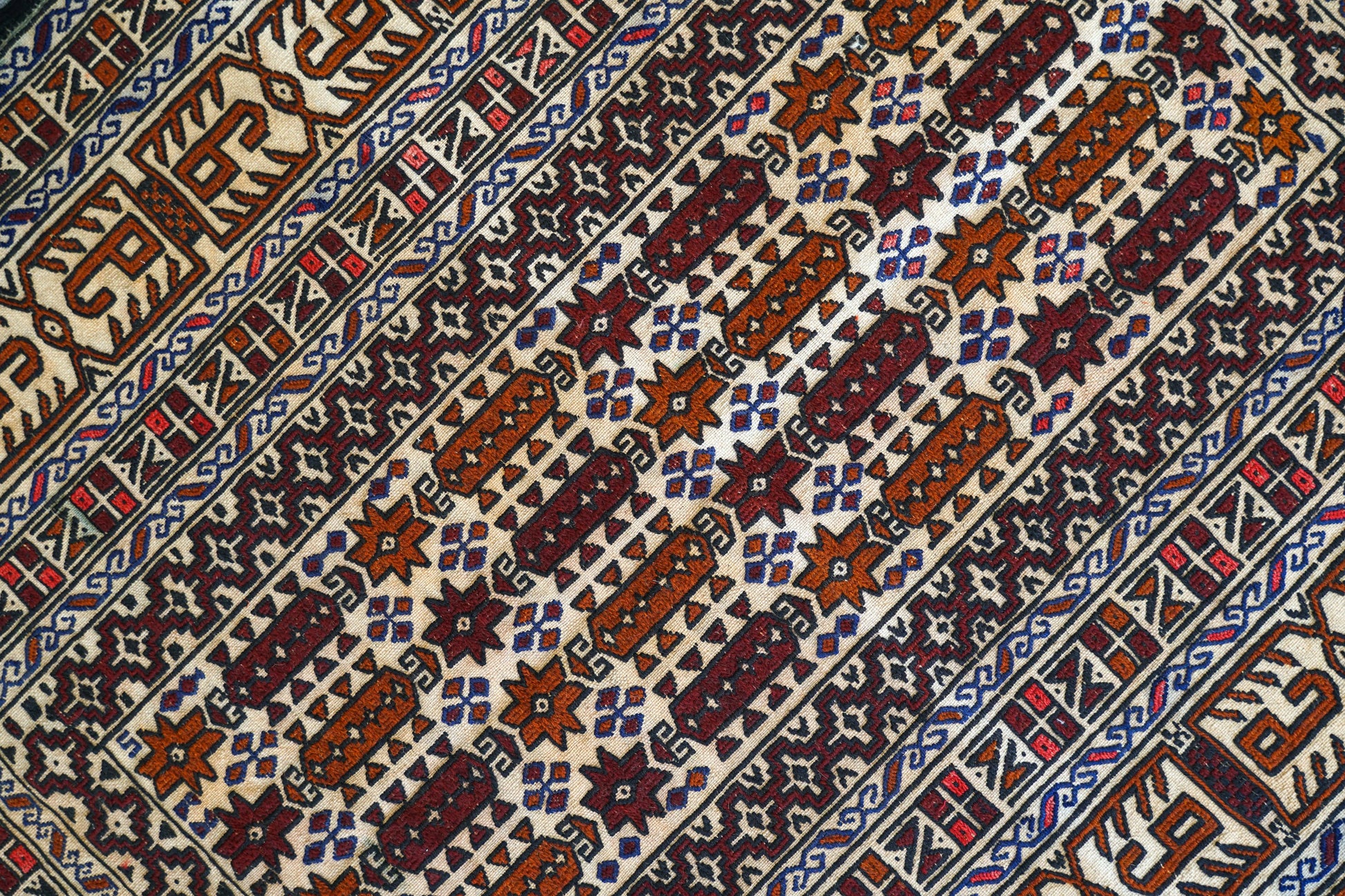 190×124cm ペルシャ手織りキリム - Decorworks
