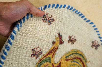 Collection ペルシャ絨毯 手織りギャッベ カシュクリ族ギャッベ 40×40cm