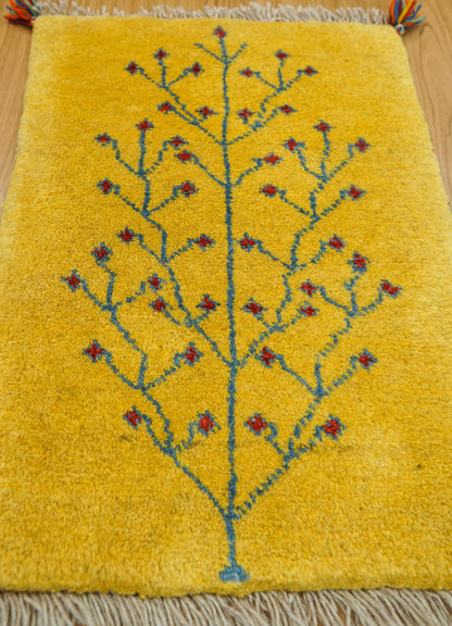  ペルシャ絨毯 手織りギャッベ アマレ族 60×43cm