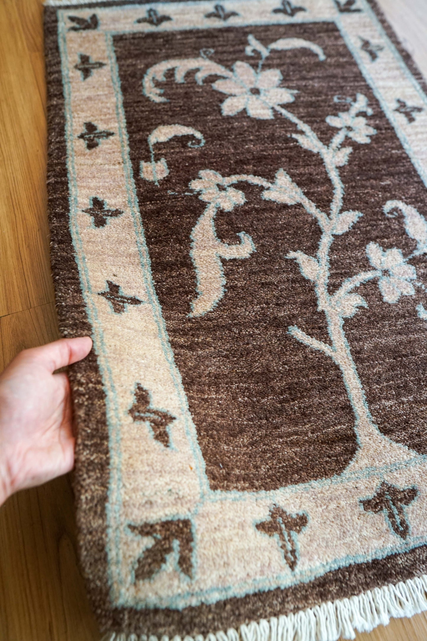  パキスタン手織りギャッベ94×60cm