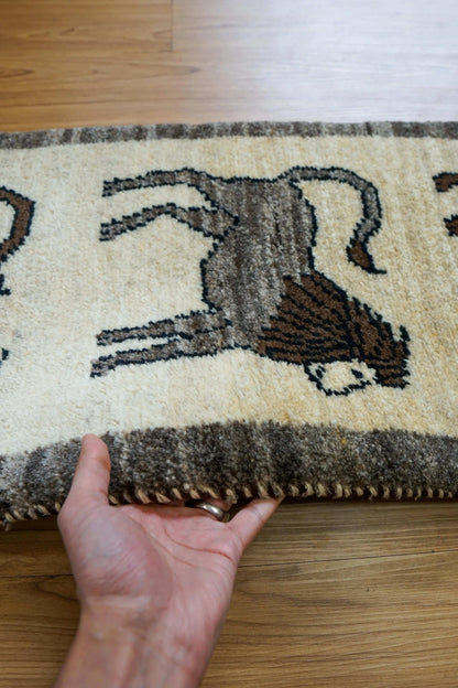  ペルシャギャッベ アマレ族 ギャベ　ランナー 116×42cm