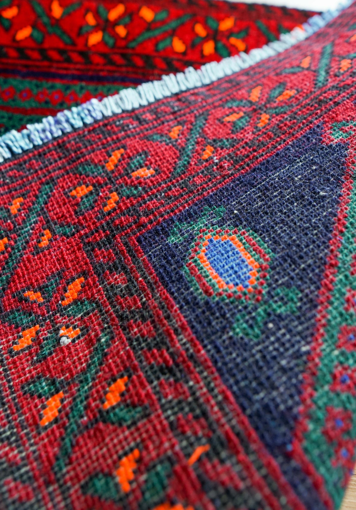  ペルシャ トライバルラグ バルーチ族 76×49cm｜メラーブデザイン・手織り絨毯