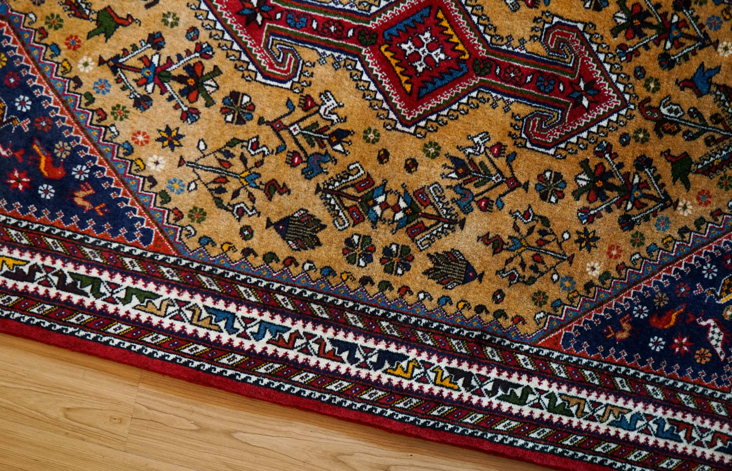 Collection ペルシャ手織り絨毯 アバデ 150×100cm Fine Quality トライバルウールラグ