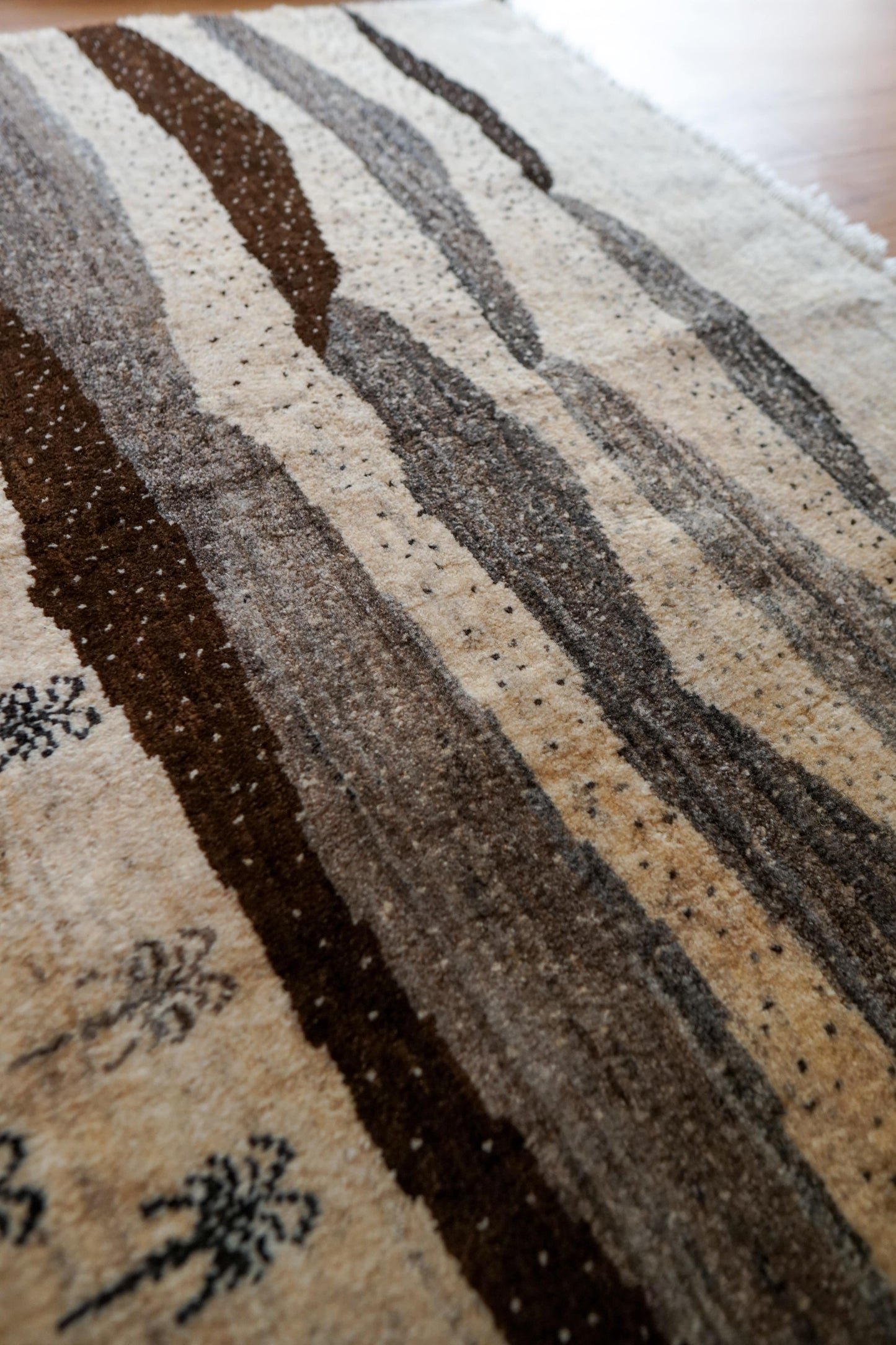  200×159cm ペルシャ絨毯 手織りギャッベアマレ族ギャベ