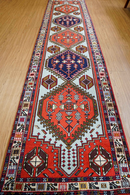  ペルシャ手織り絨毯 アルデビルラグ  ランナー 　315×72cm