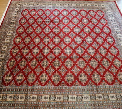  パキスタン手織り絨毯 ジャルダルデザイン 255×250cm