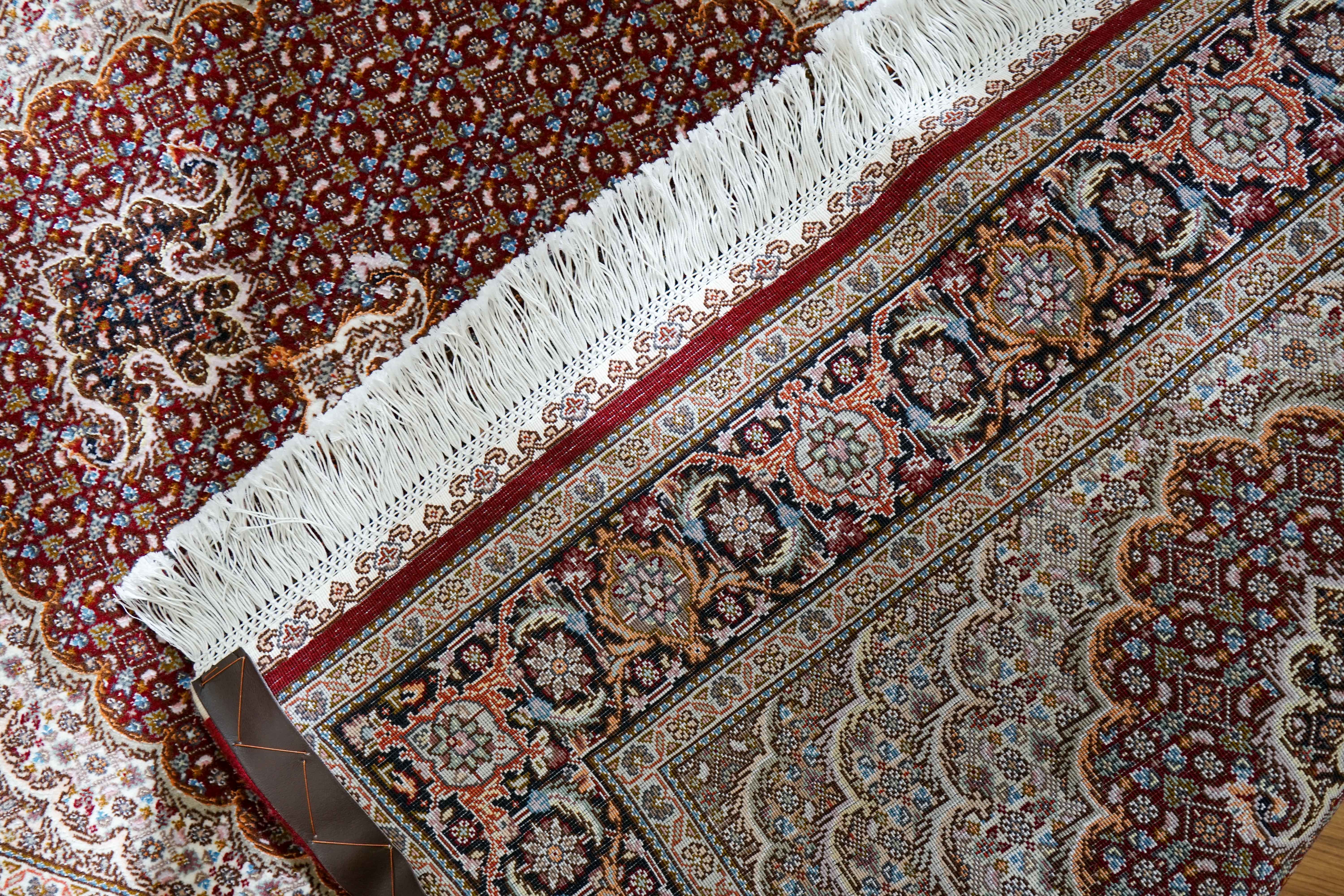 154×100cm 手織り ペルシャ絨毯 タブリーズ産 50RAJ - Decorworks