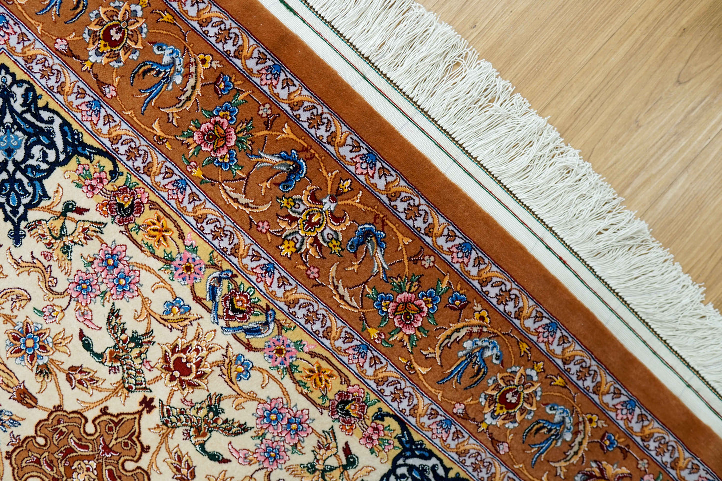 ペルシャ絨毯イスファハン サハラク房 163×110cm