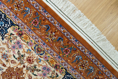 ペルシャ絨毯イスファハン サハラク房 163×110cm