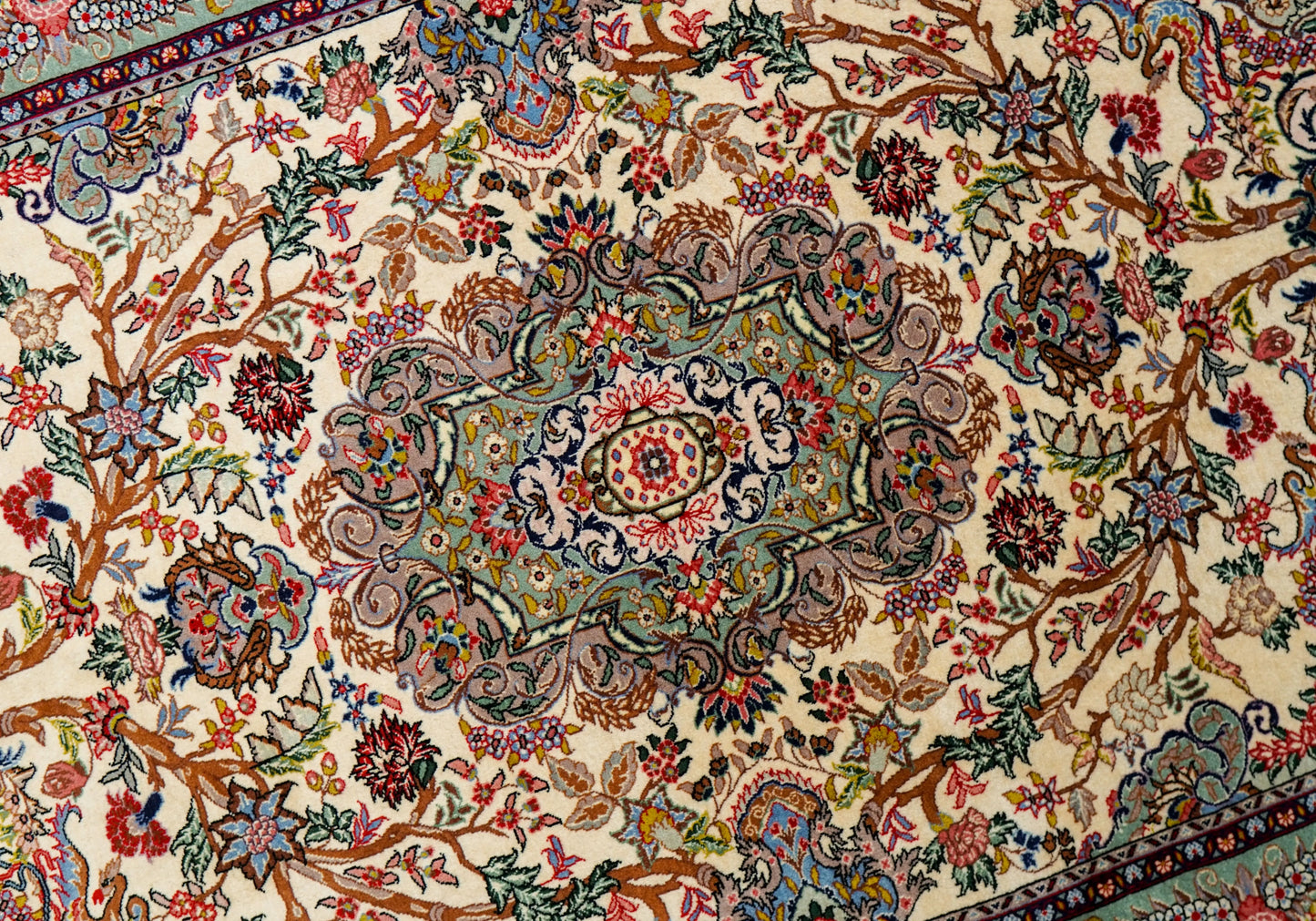 200×135cm　 ペルシャサルーク総手織り絨毯 Decorworks