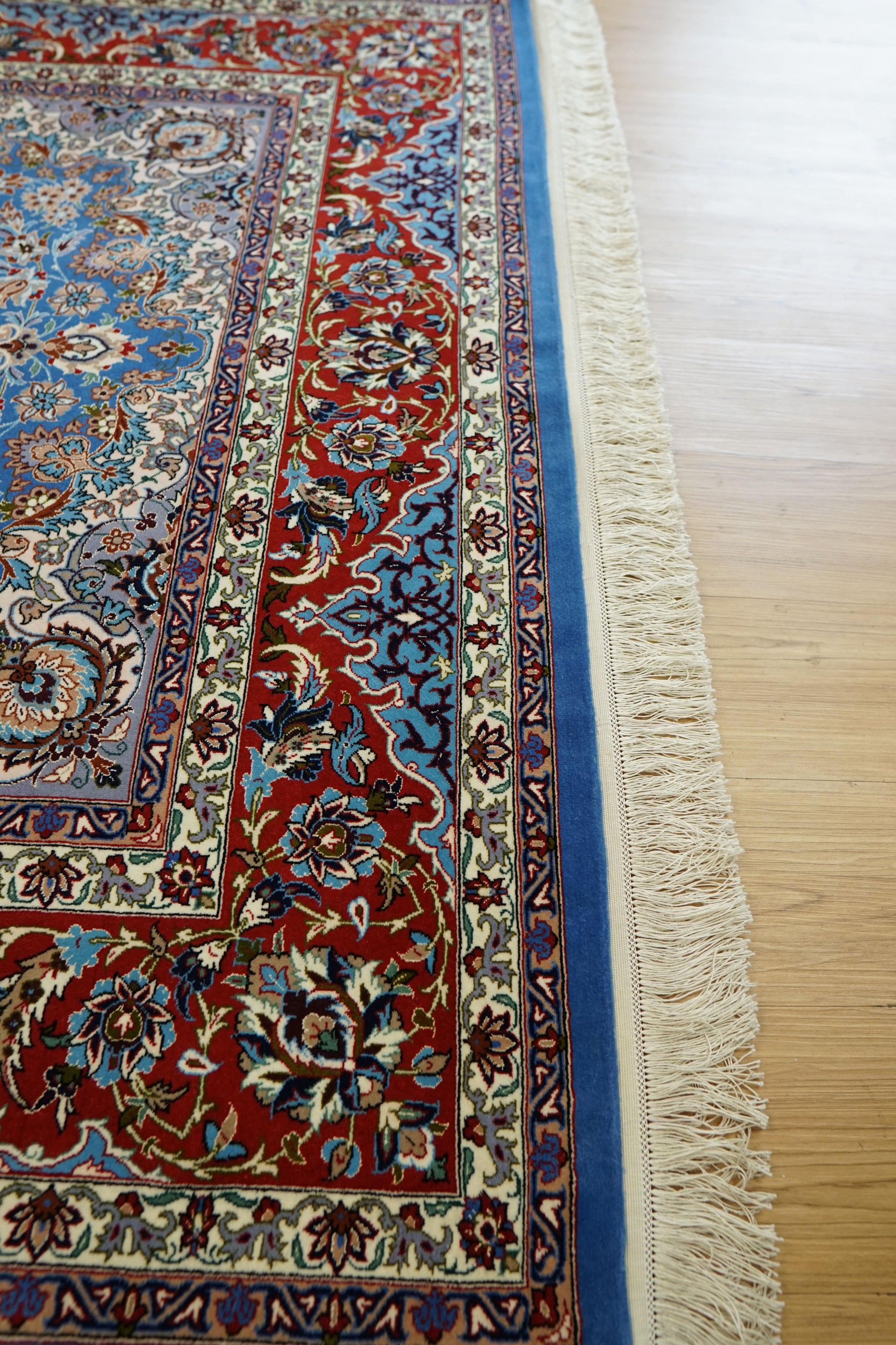  ペルシャ絨毯 イスファハン産 220×150cm  シャジュン房  4661