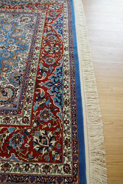  ペルシャ絨毯 イスファハン産 220×150cm  シャジュン房  4661