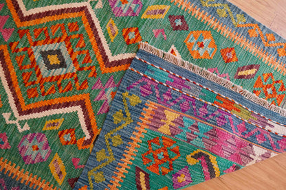 アフガニスタン手織りキリム　ペルシャ絨毯　147×100cm