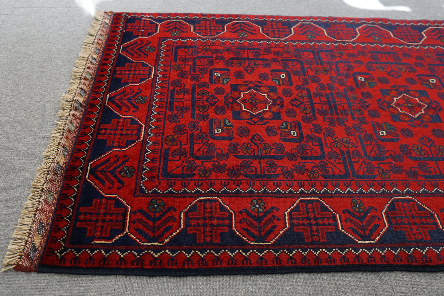 135×81cm アフガニスタン手織り絨毯 カールモハメディ ペルシャ絨毯 Decorworks