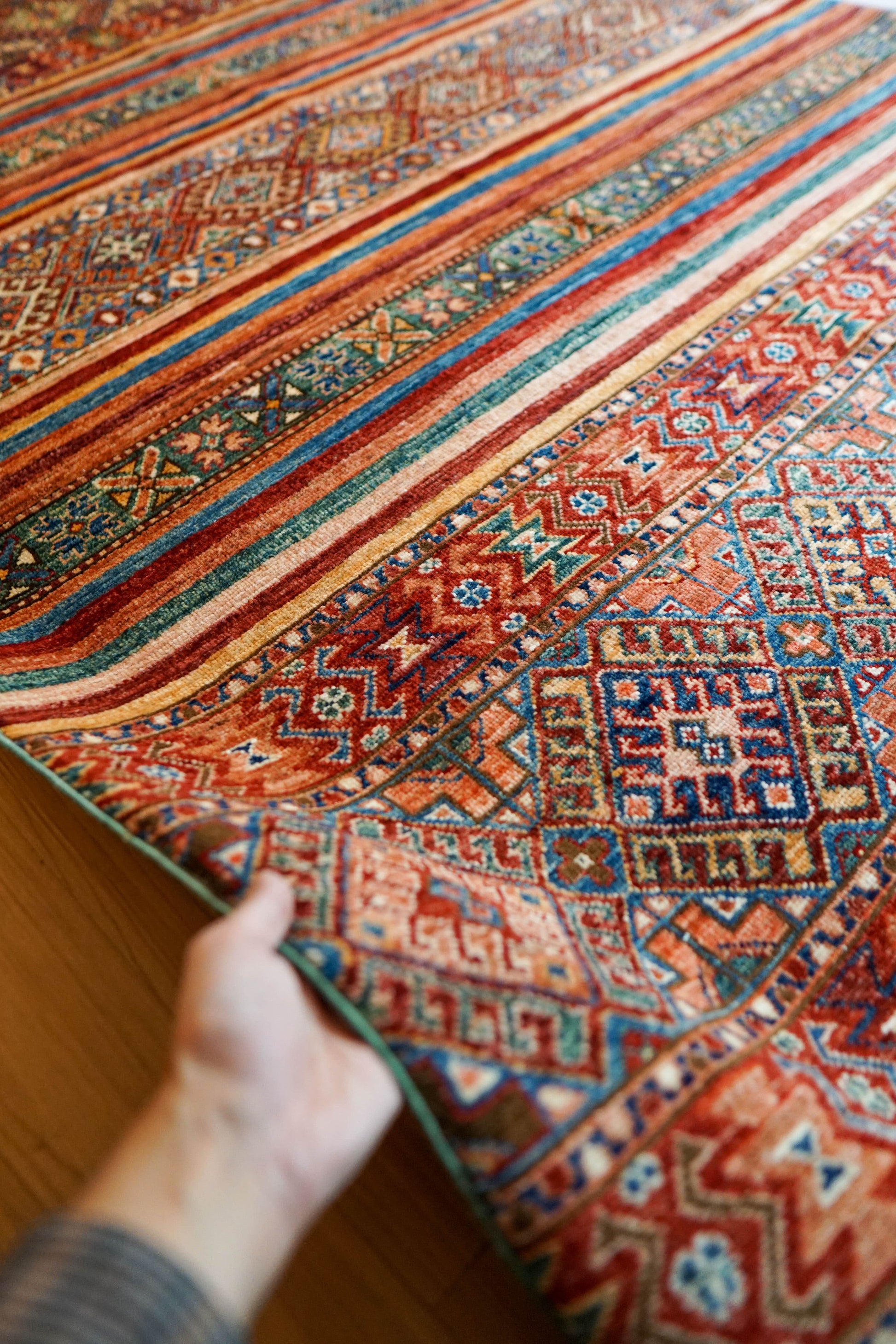 Collection アフガニスタン ガズニーウール 絨毯 206×145cm　トライバルラグ