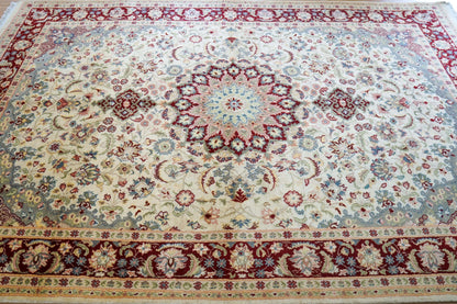  ペルシャ絨毯 オリエンタルラグ 242×154cm 手織り メダリオン柄