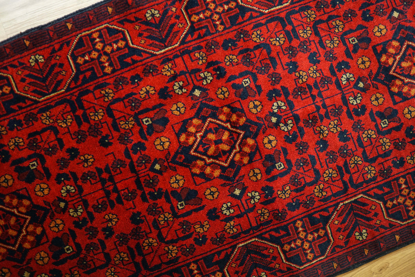 Collection トライバルラグKhal Mohammadi 手織り絨毯 200×83 ランナー