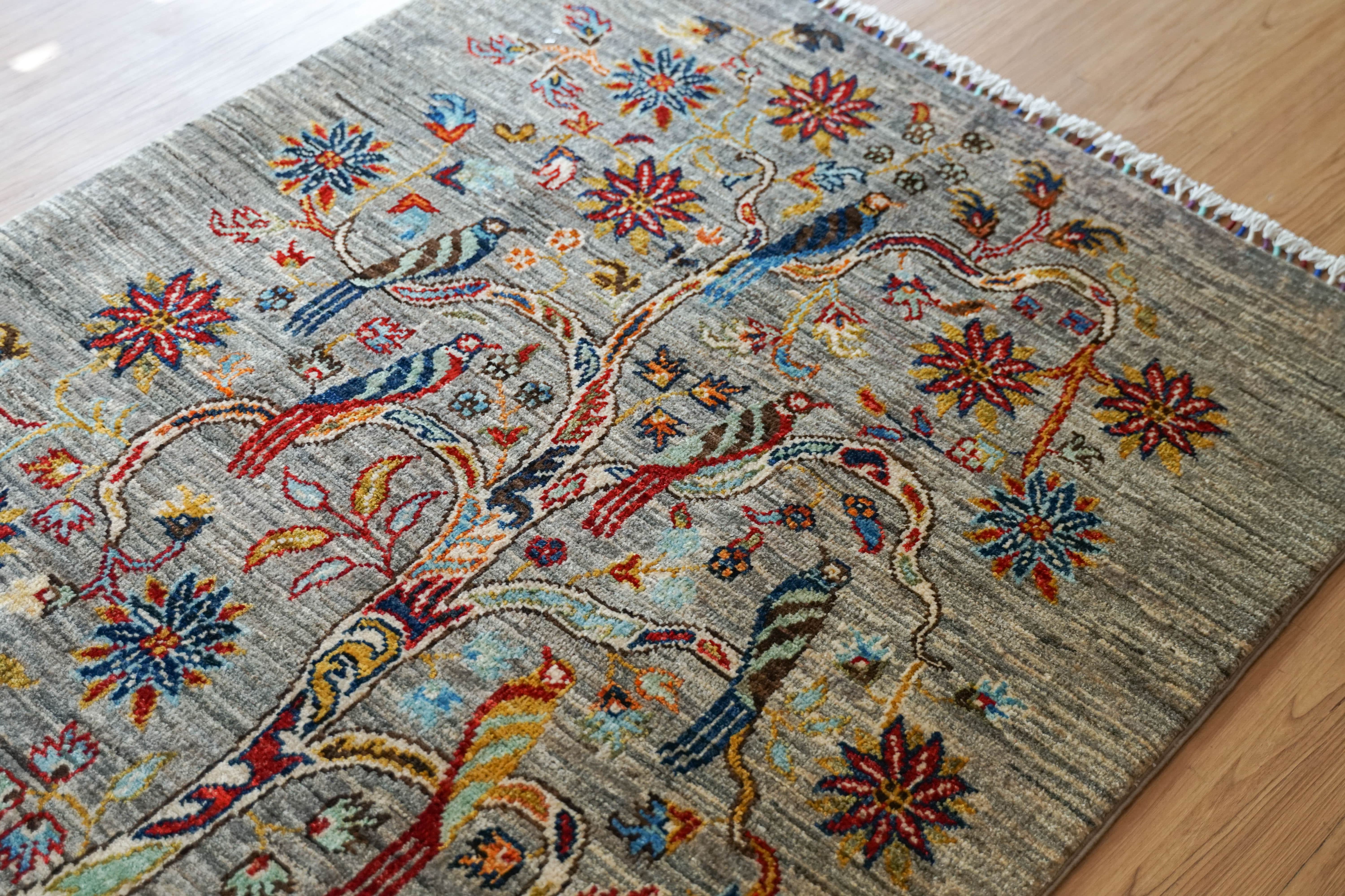 150×98cm【アフガニスタンガズニウール手織り絨毯】手織りギャッベ アフガニスタンガズニウール手織りギャッベ 150×98cm – Decorworks