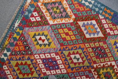 184×128cm　アフガニスタン　手織りキリム　　 Decorworks