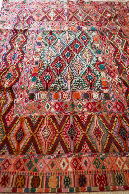 アフガニスタン 手織りマシュワニキリム 180×143cm fine quality