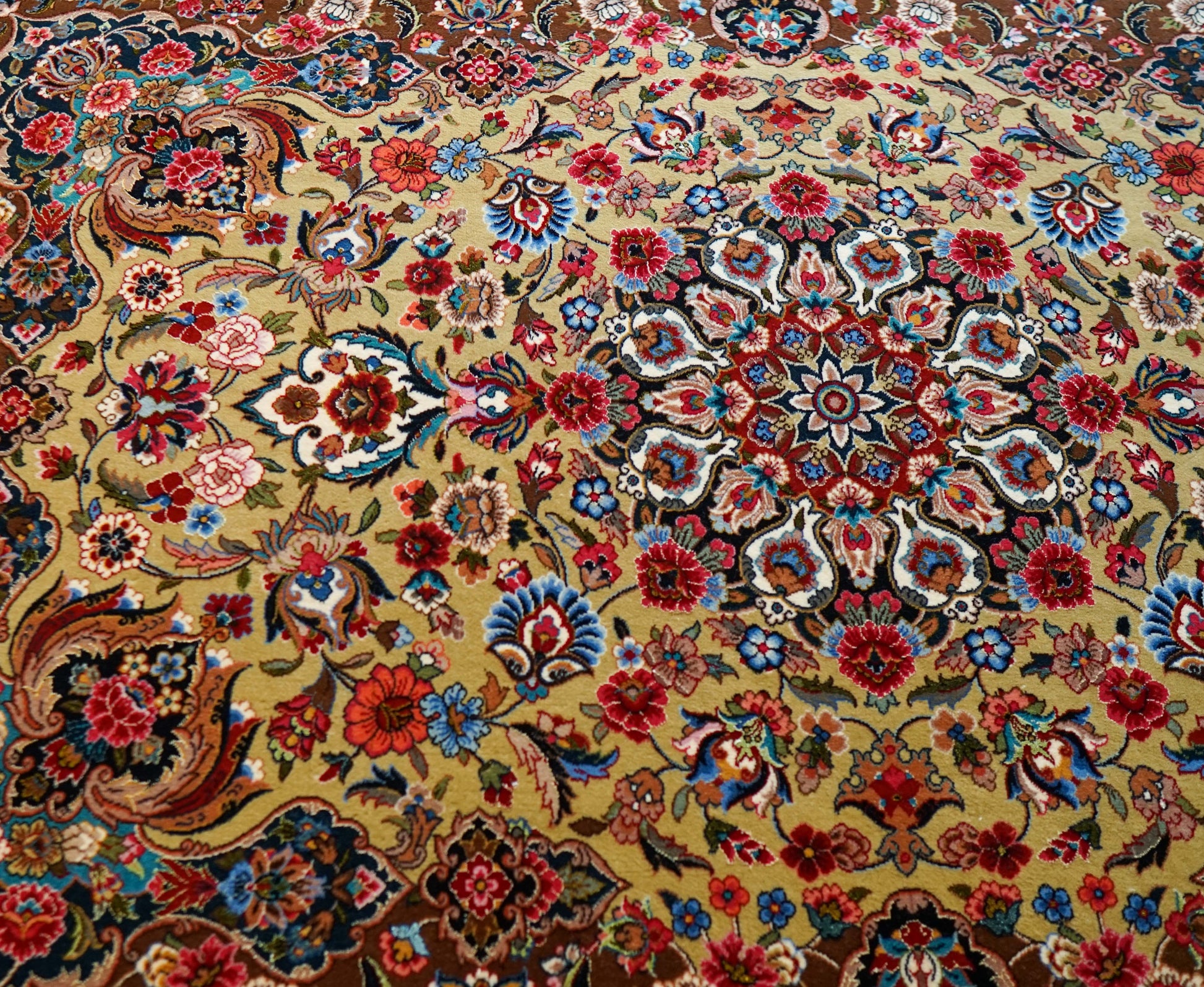  ペルシャ絨毯 イラーム産 約162×104cm｜コルクウール＆シルク