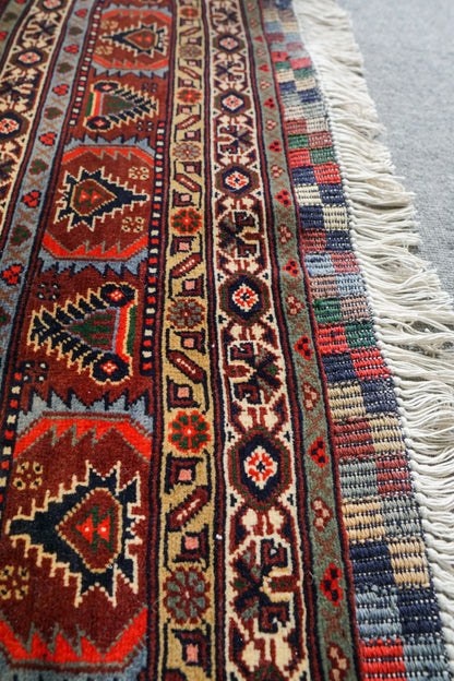 295×195cm アフガニスタン トルクメン　手織り絨毯　 トライバルラグ Decorworks