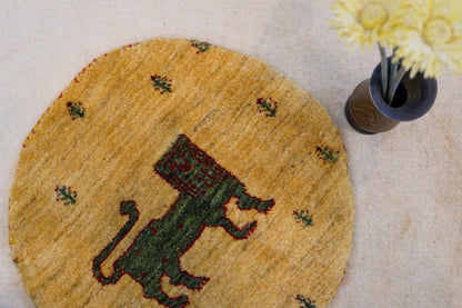  ペルシャ絨毯 手織りギャッベ カシュクリ族ギャッベ 40×40cm