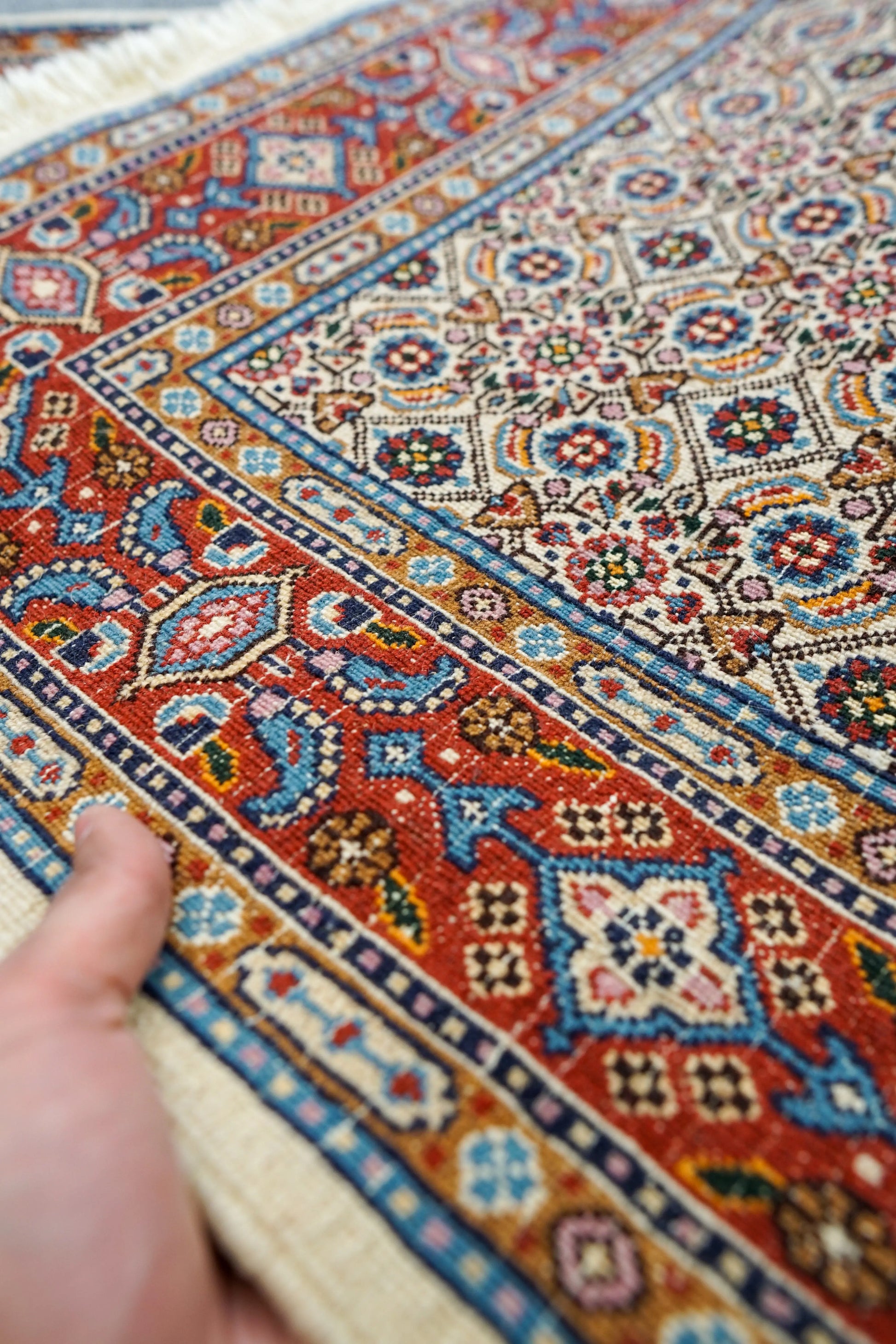 117×78cm ペルシャ手織り絨毯 Moud - Decorworks
