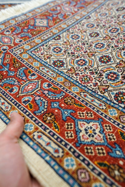117×78cm ペルシャ手織り絨毯 Moud - Decorworks