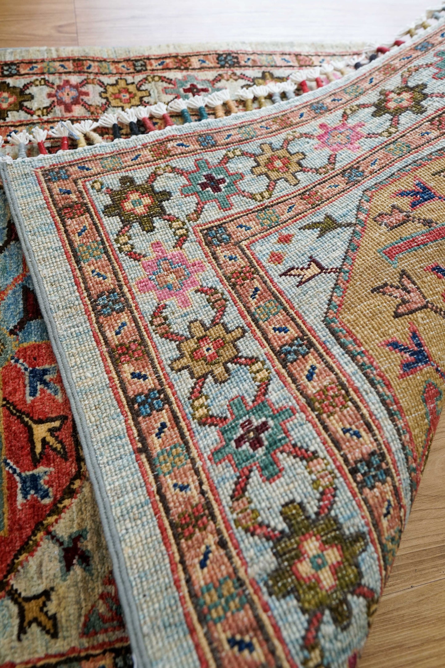  アフガン手織り絨毯 ガズニ 120×77cm トルクメンがら