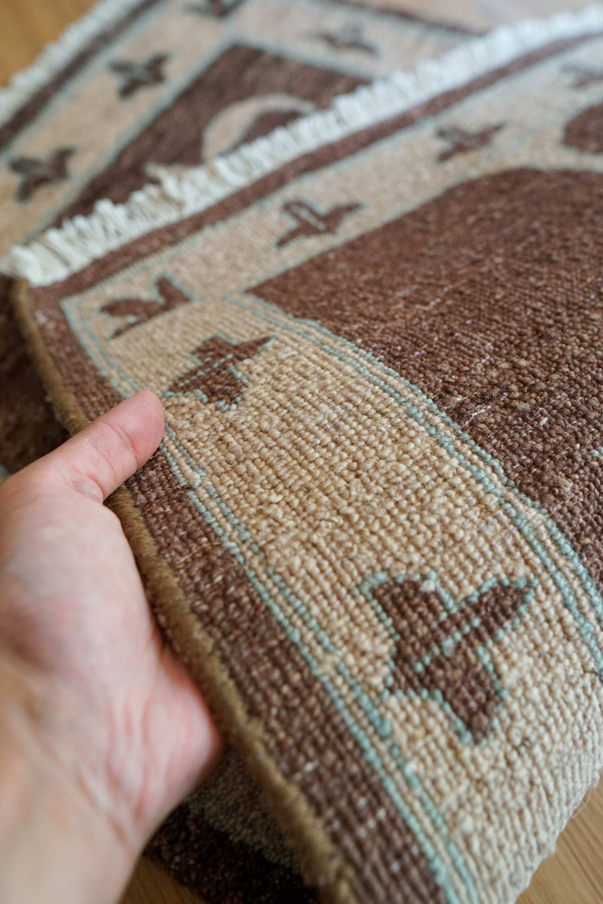  パキスタン手織りギャッベ94×60cm