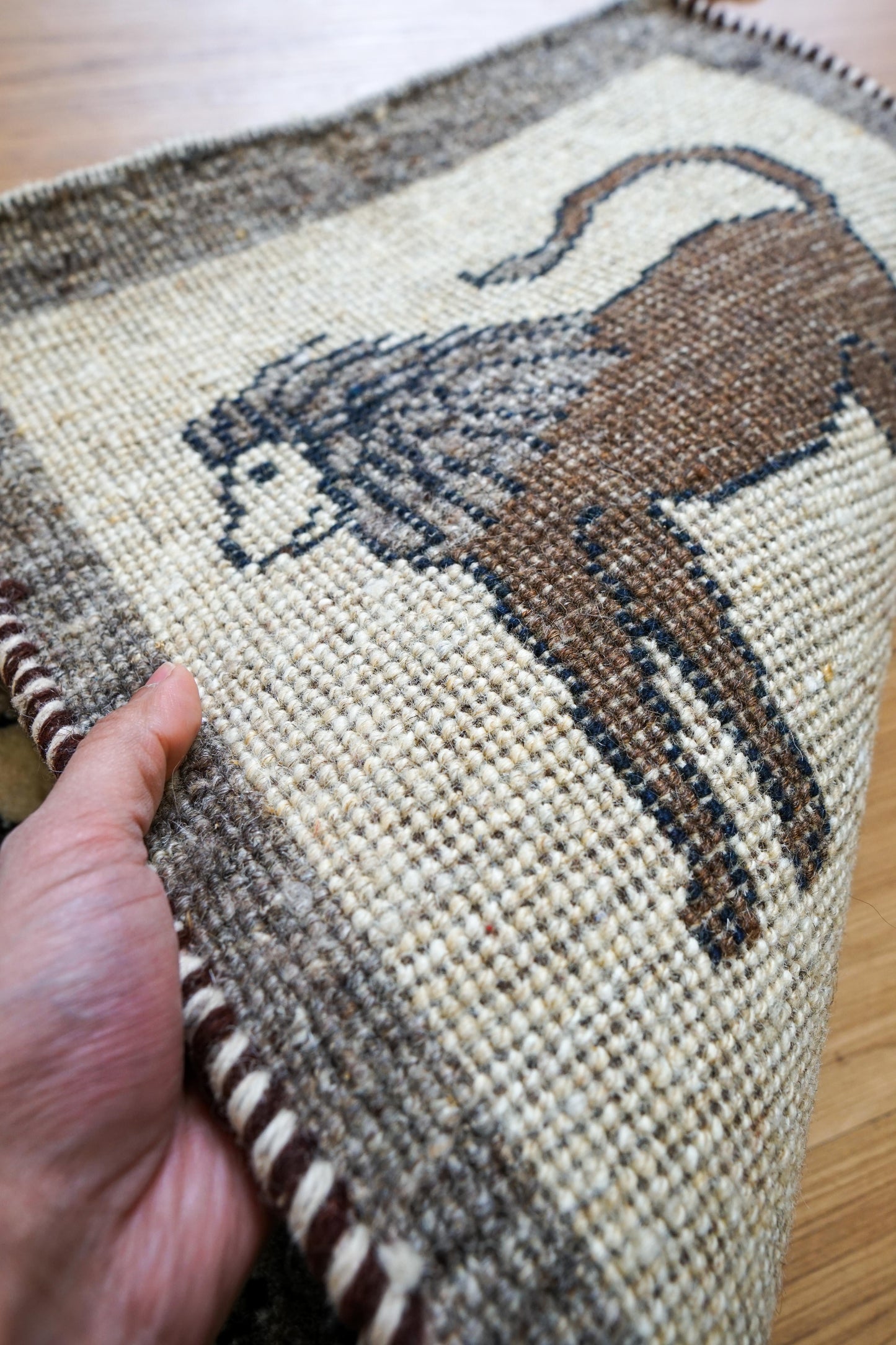 ペルシャギャッベ アマレ族 ギャベ　ランナー 116×42cm