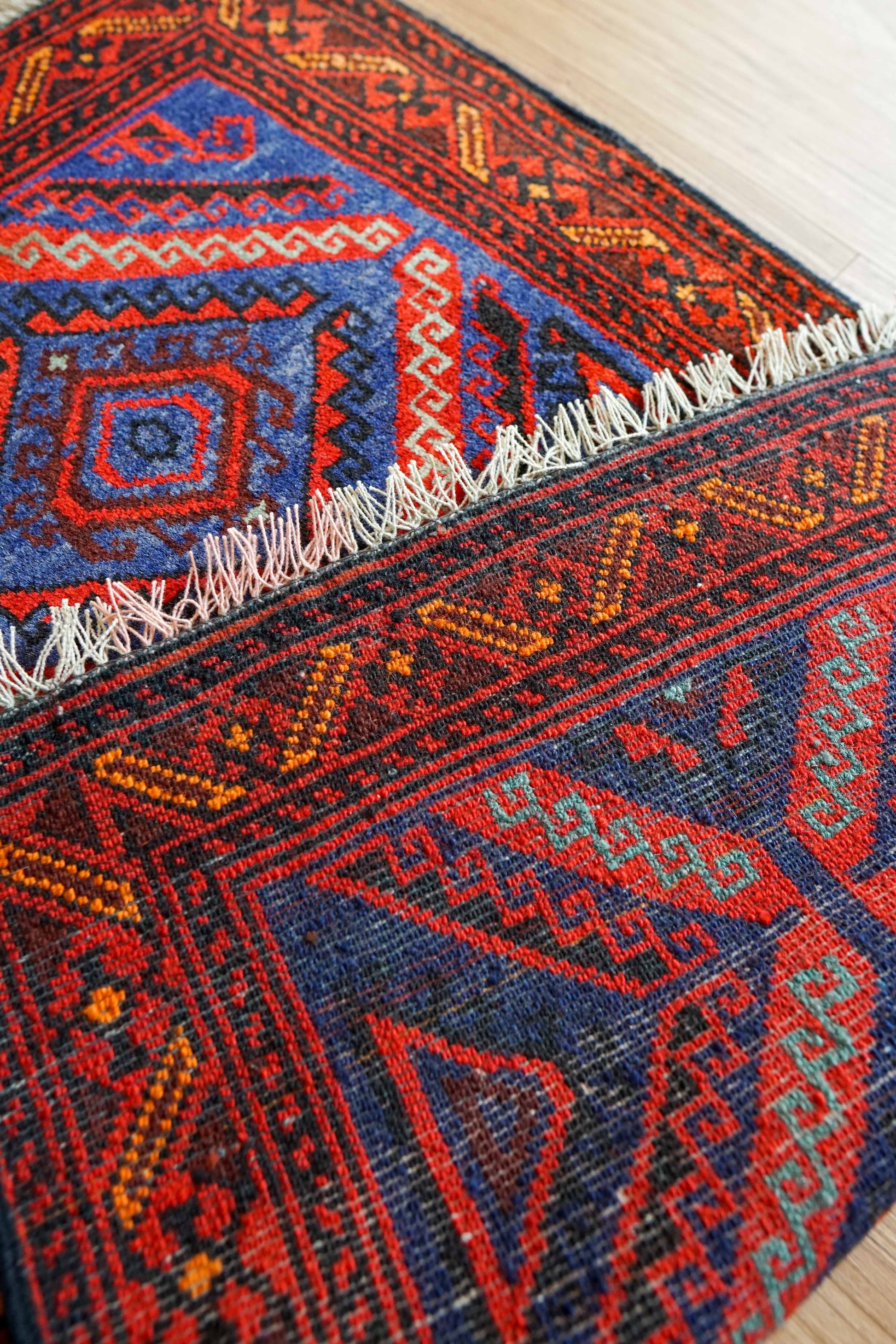  アフガン バルーチ ヴィンテージ絨毯 83×50cm トライバルラグ