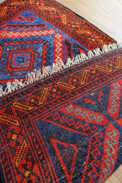  アフガン バルーチ ヴィンテージ絨毯 83×50cm トライバルラグ