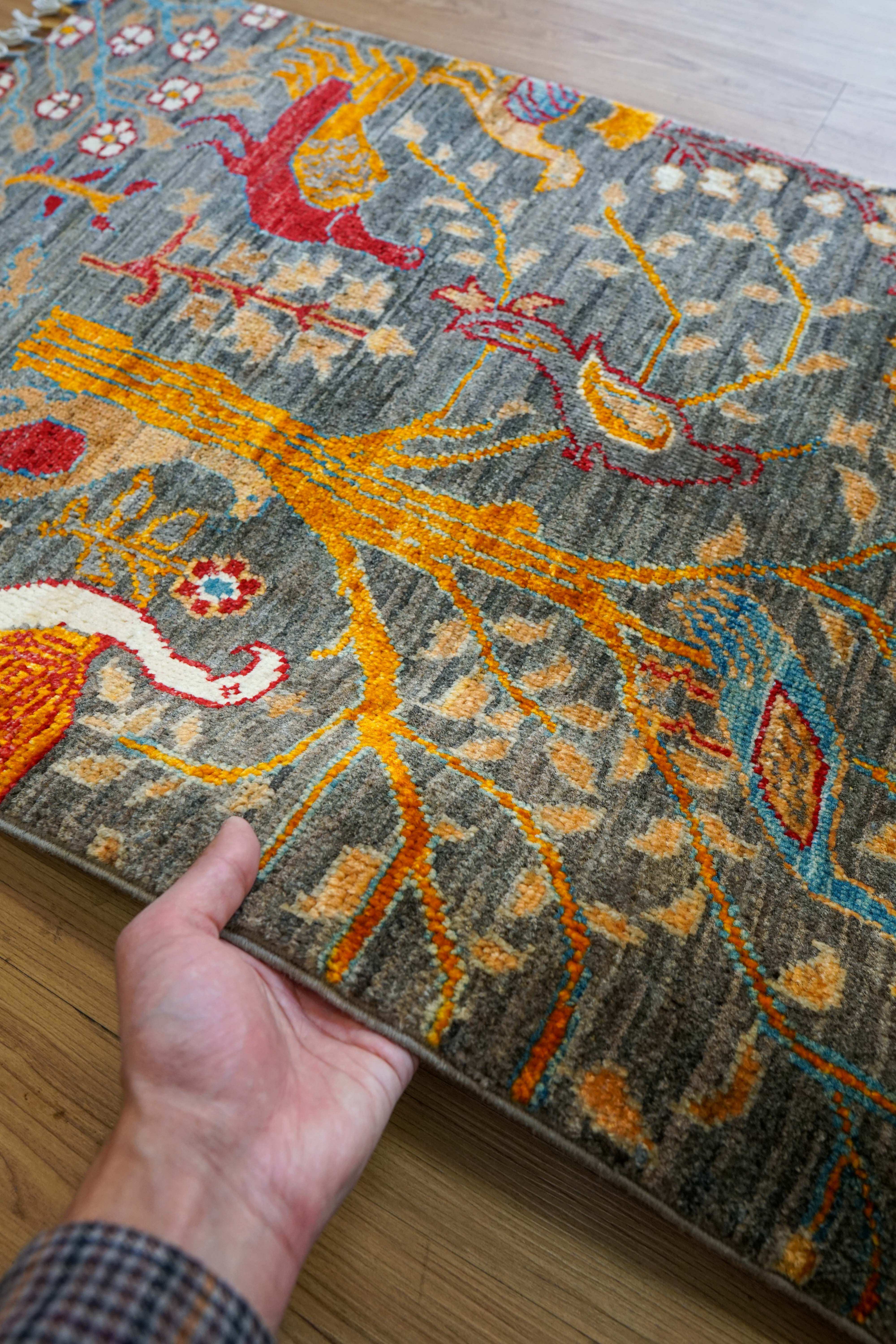 アフガンガズニギャッベ アフガニスタン手織り絨毯 ガズニ ギャッベ 95×62cm – Decorworks