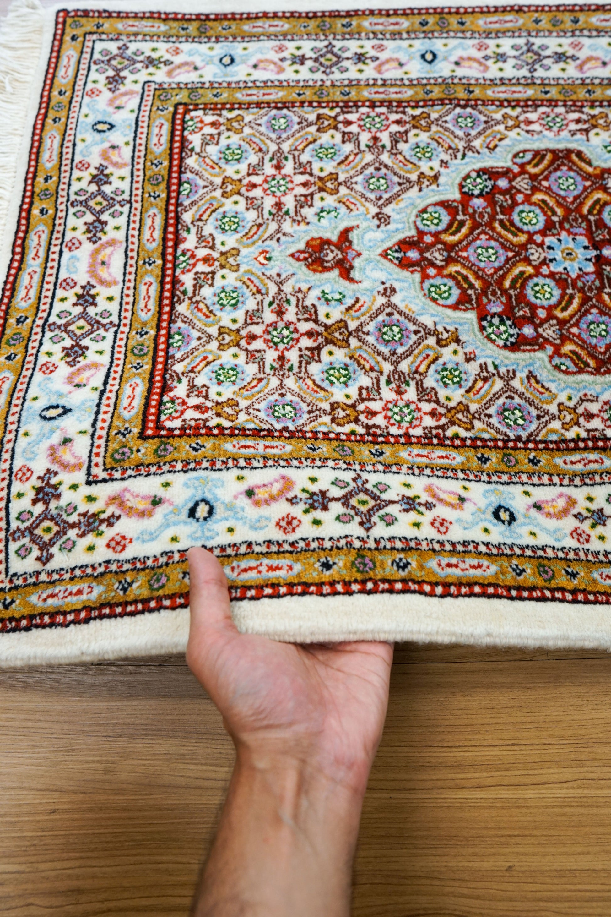 Collection 88×58cm ペルシャ 手織り絨毯　ムード