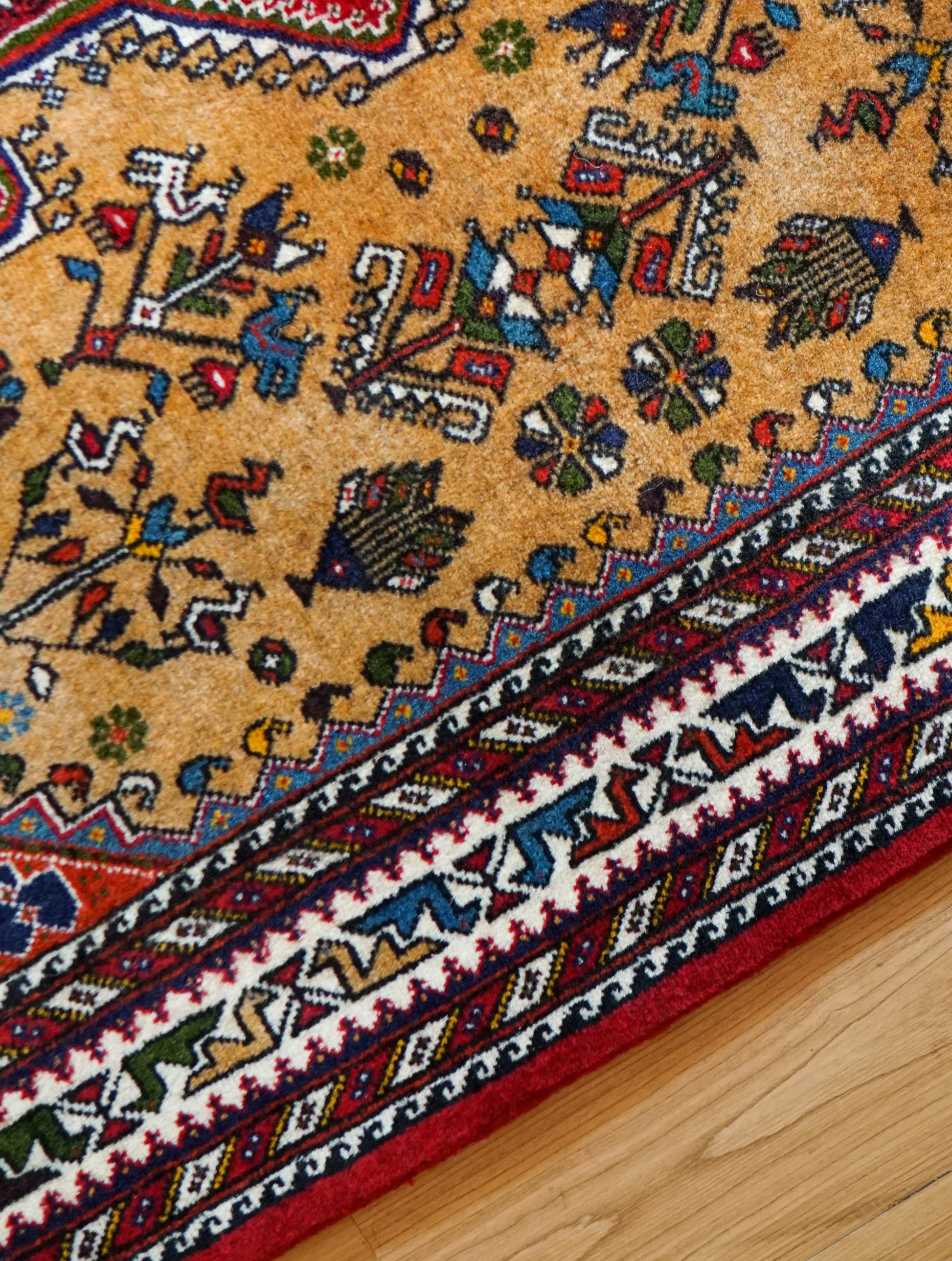 Collection ペルシャ手織り絨毯 アバデ 150×100cm Fine Quality トライバルウールラグ