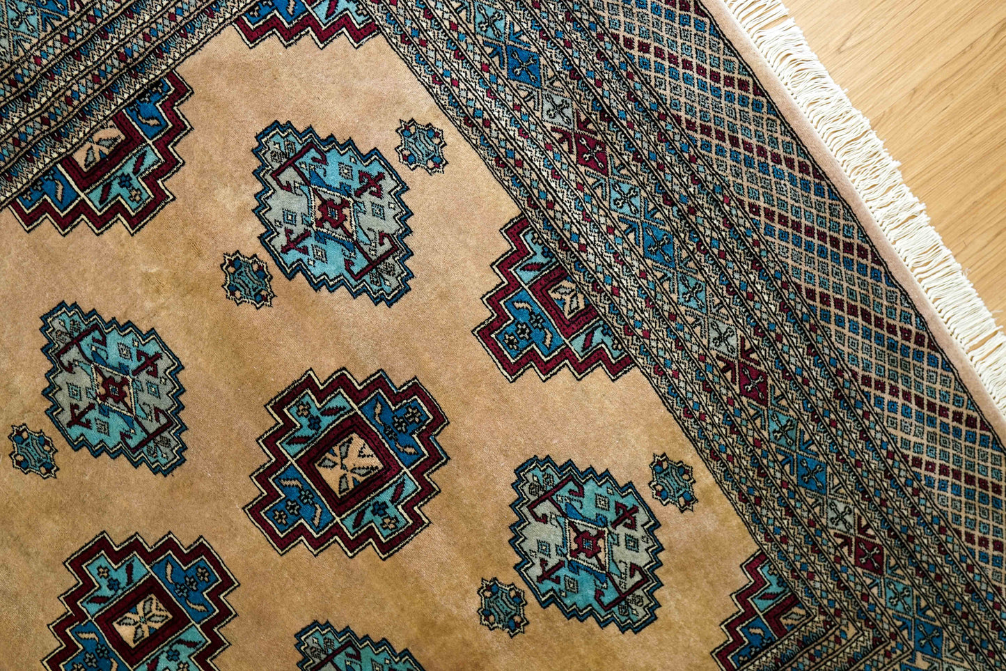  パキスタン手織り絨毯 246×160cm Fine Quality 11/22