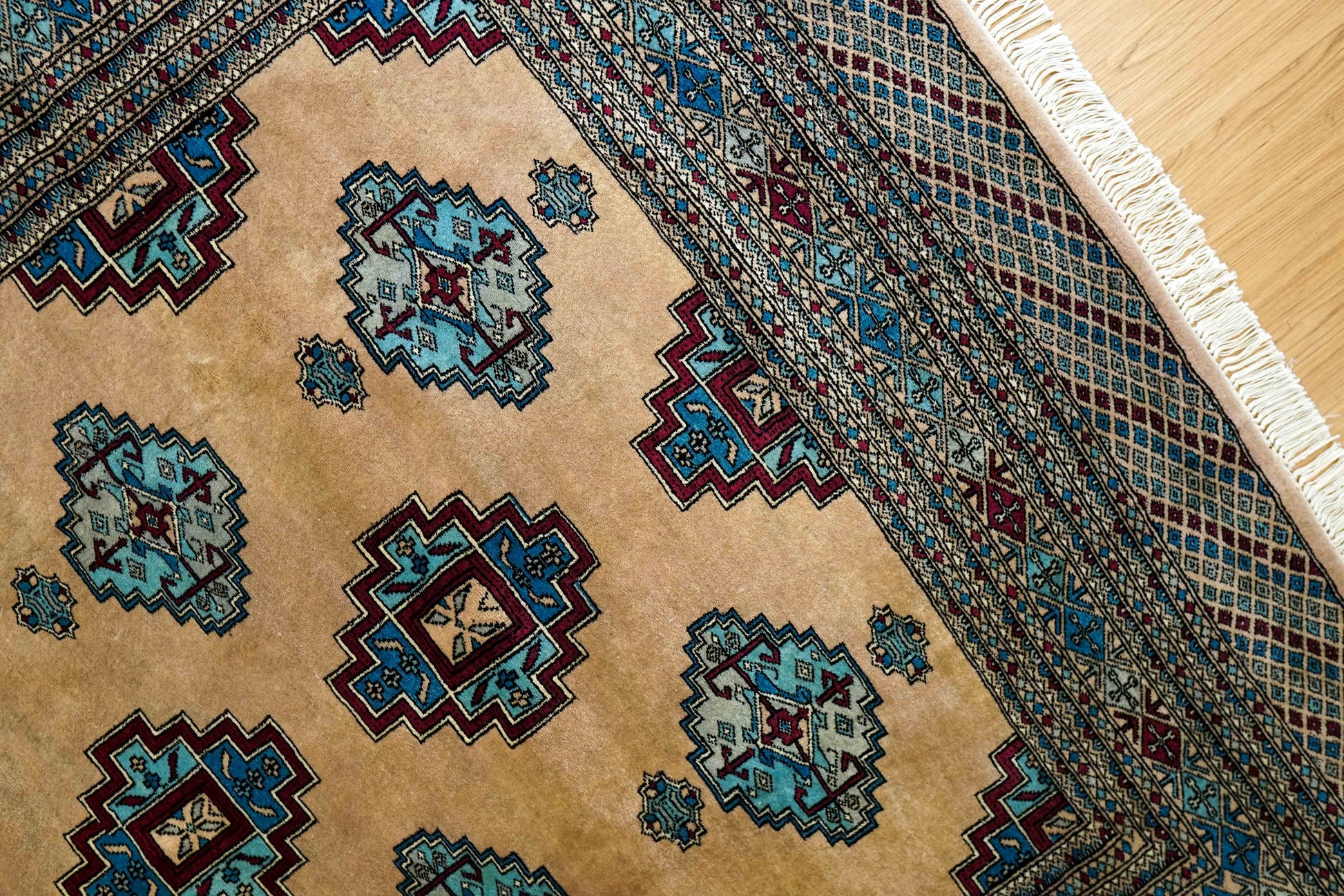  パキスタン手織り絨毯 246×160cm Fine Quality 11/22