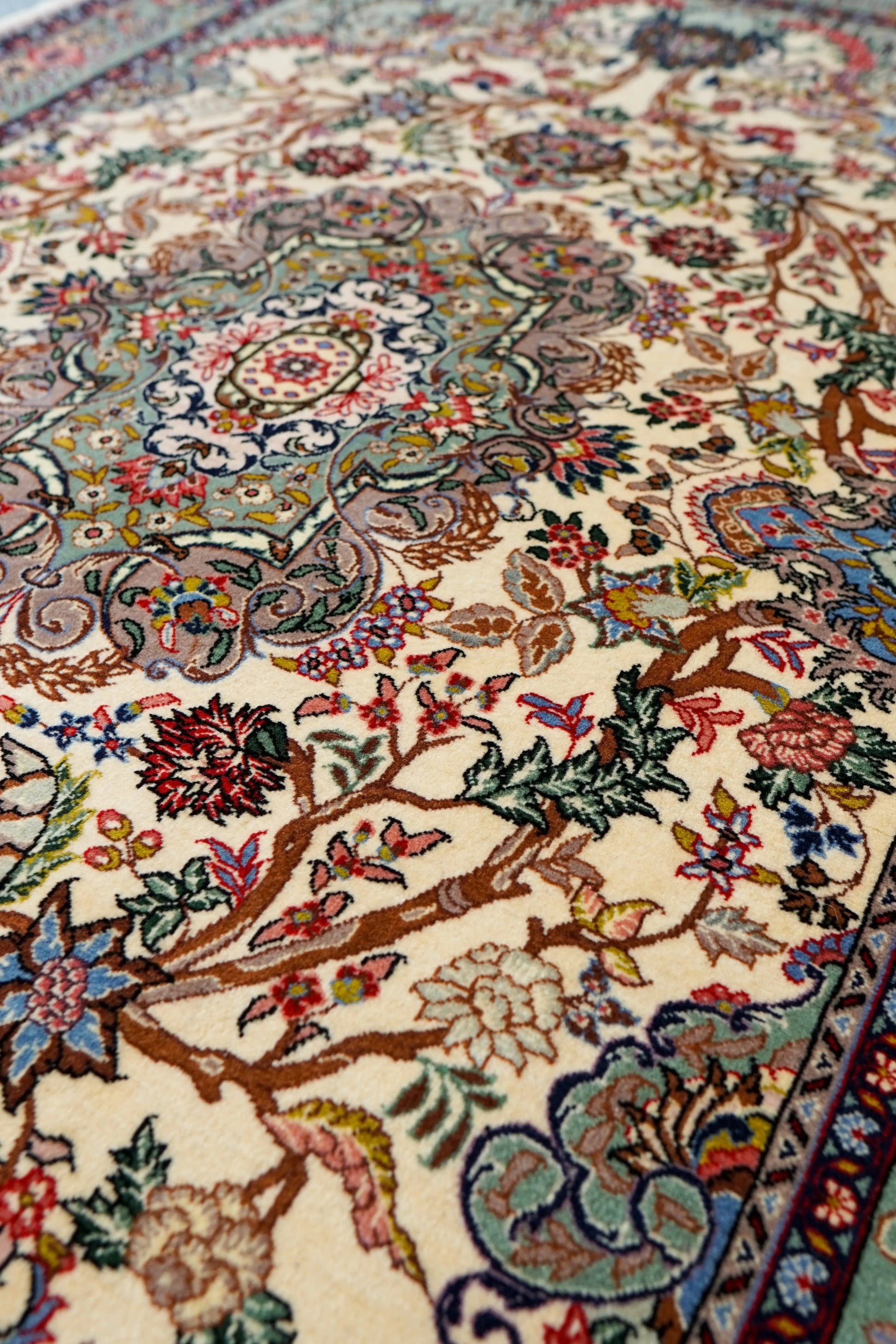 200×135cm　 ペルシャサルーク総手織り絨毯 Decorworks