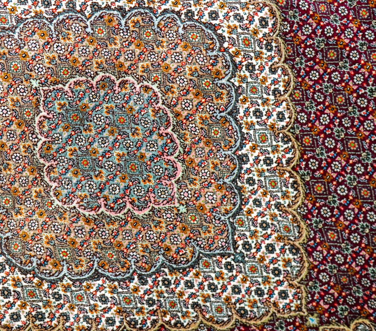 Collection ペルシャ手織り絨毯 タブリーズ産 305×205cm マヒ柄