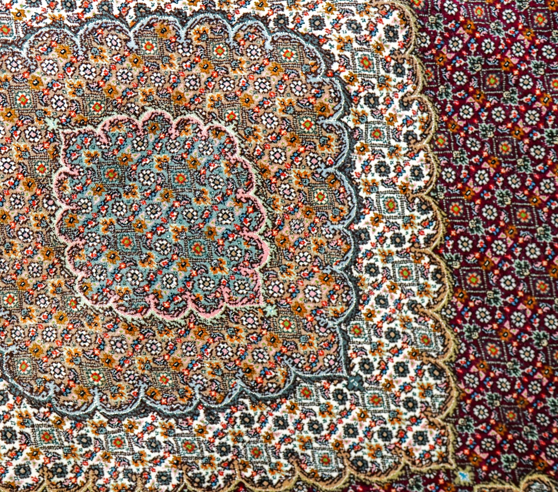 Collection ペルシャ手織り絨毯 タブリーズ産 305×205cm マヒ柄