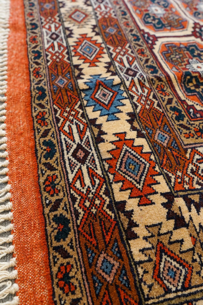 174×120cm　トルクメン ボハラ　手織り絨毯 - Decorworks