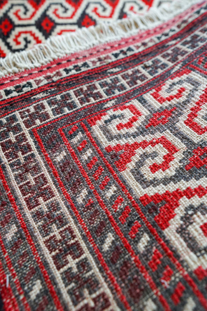  ペルシャ オールド・トルクメンラグ 102×82cm｜1980年代 手織りウール