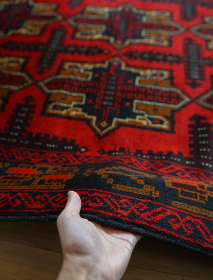 ペルシャ絨毯 バルーチ トライバルラグ 187×114cm