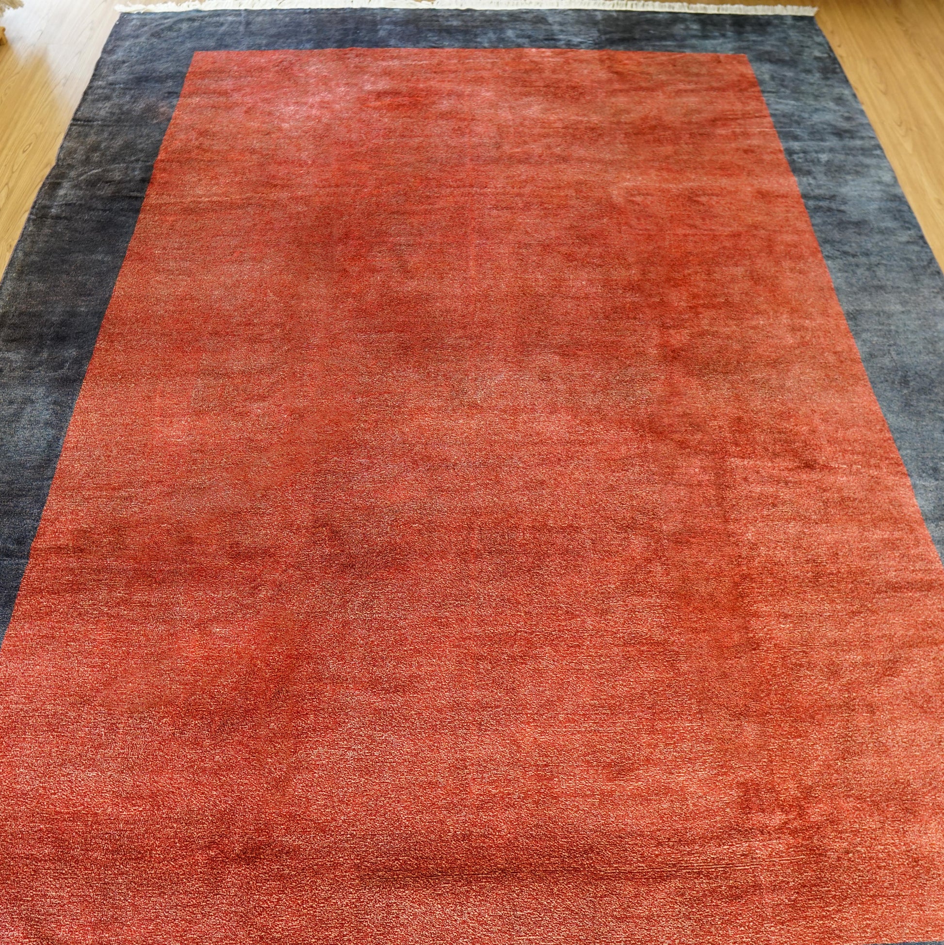 Collection パキスタン手織りギャッベ 303×223cm 高密度ノット仕上げ モダンデザイン ウールラグ