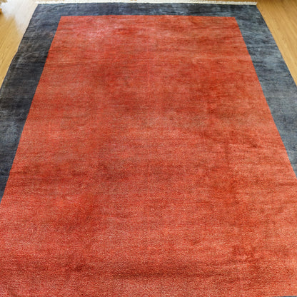 Collection パキスタン手織りギャッベ 303×223cm 高密度ノット仕上げ モダンデザイン ウールラグ