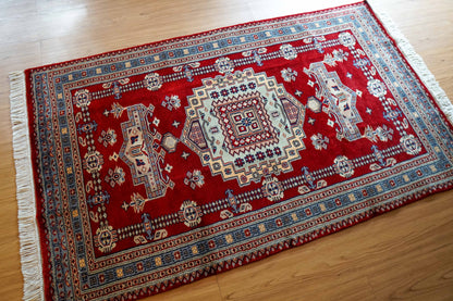 パキスタン手織り絨毯 156×94cm